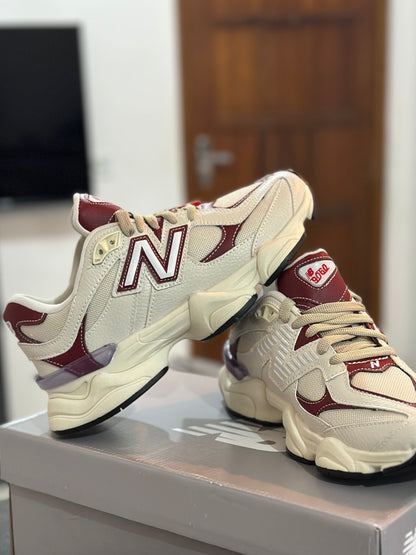 Tênis NB 9060 Branco/Vinho – Conforto, Estilo e Performance