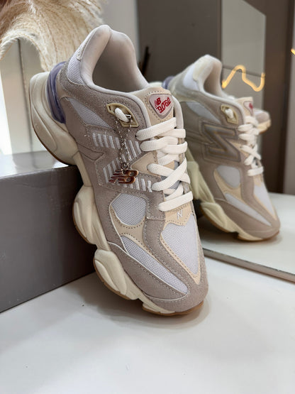 Tênis NB 9060 Branco Gelo e Bege – Conforto, Estilo e Performance