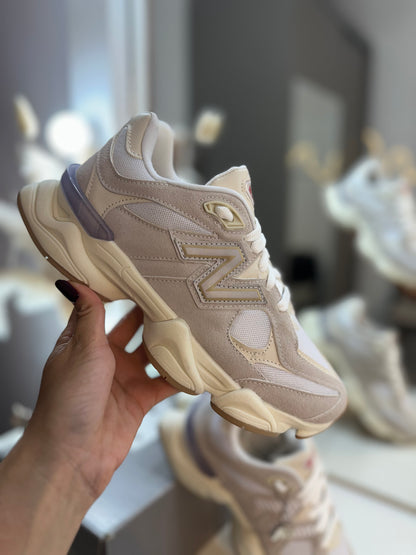 Tênis NB 9060 Branco Gelo e Bege – Conforto, Estilo e Performance